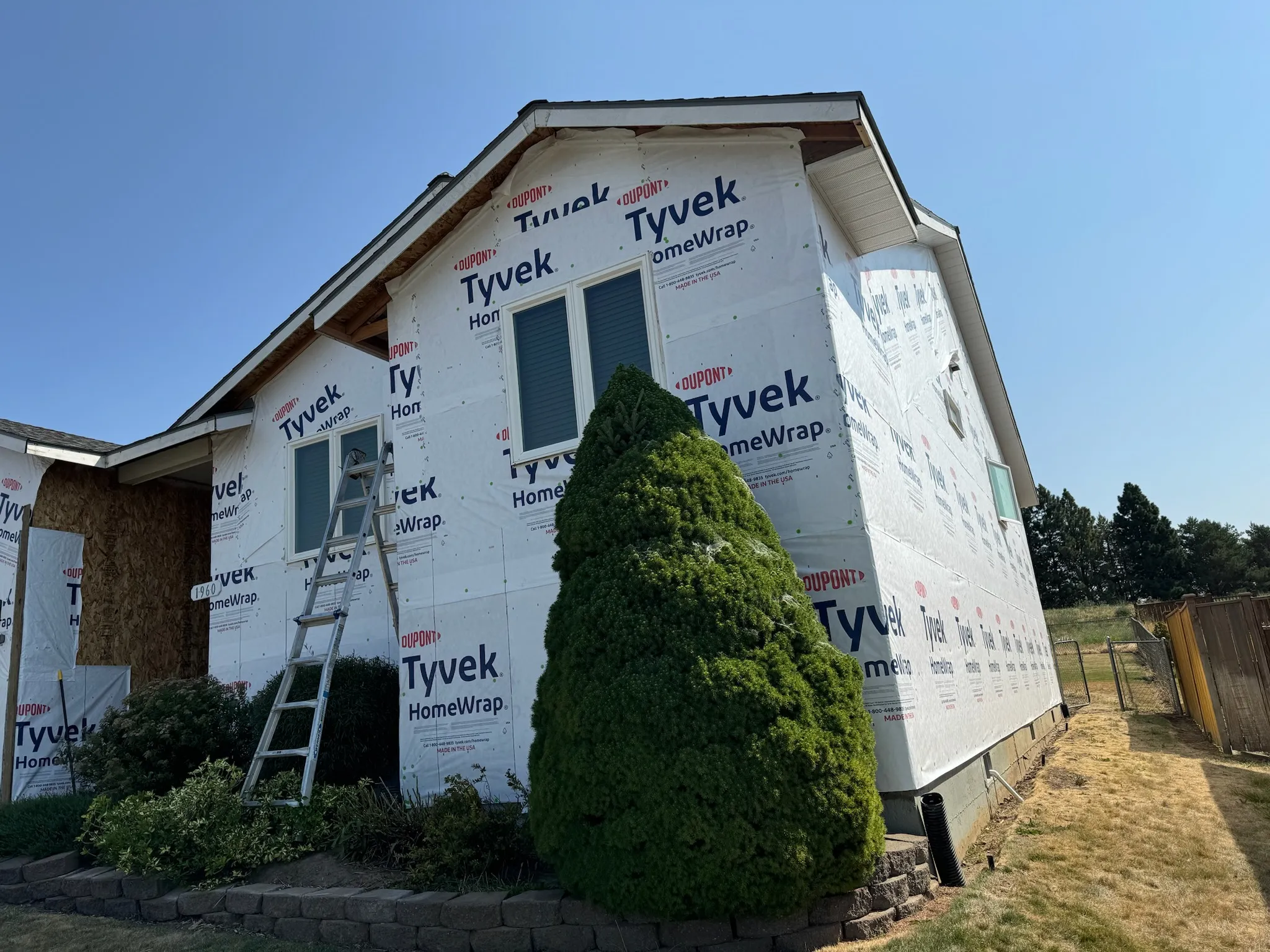 Siding replacement, during photo 4